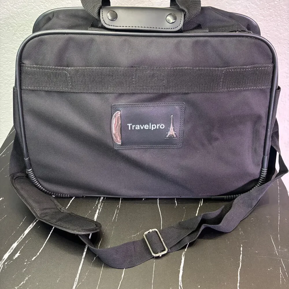 Travelpro WalkAbout Flight Crew  Tote Bag Black Travel Shoulder Briefcase